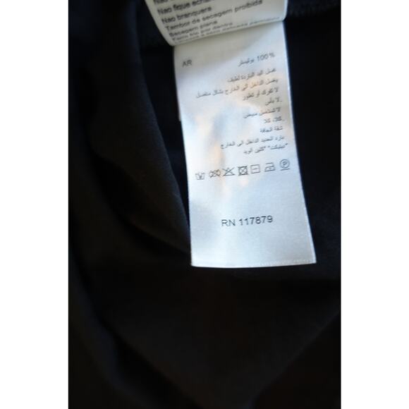 Manoush Dress Womens 8 Black Lace Polka Dot Maxi Long Sleeve Stretch Tulle Goth - Picture 12 of 12